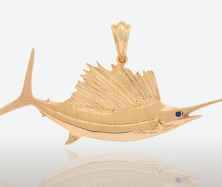 Peter Costello Design   #584  Sailfish Pendant