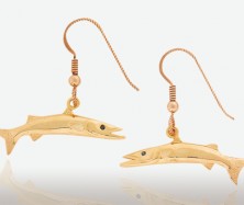 PETER COSTELLO DESIGN  #102  SMALL BARRACUDA EARRINGS