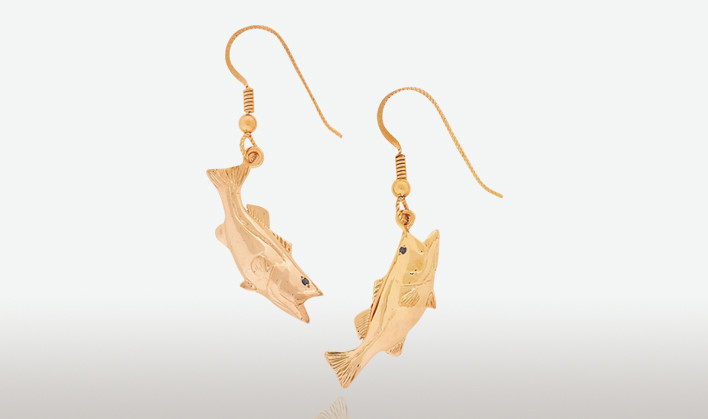 PETER COSTELLO DESIGN  #108 SMALL BASS EARRINGS