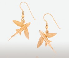 PETER COSTELLO DESIGN  #129 FLYING FISH EARRINGS