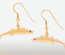 PETER COSTELLO DESIGN  #140  SMALL KINGFISH EARRINGS