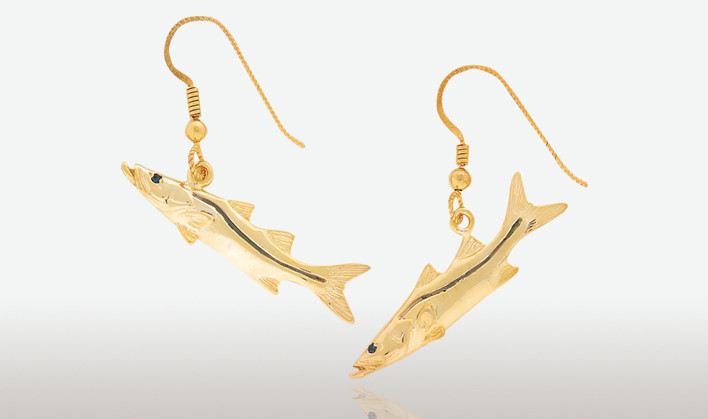 PETER COSTELLO DESIGN  #193  SMALL SNOOK EARRINGS