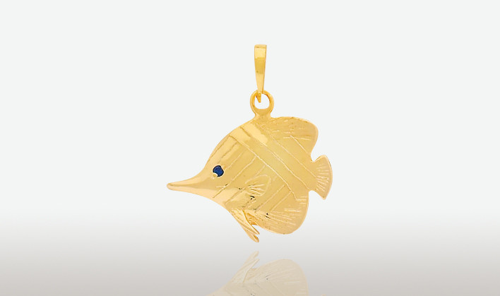 PETER COSTELLO DESIGN  #287  SMALL BUTTERFLY FISH PENDANT