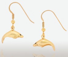 PETER COSTELLO DESIGN  #401  SMALL HOLLOW MANATEE EARRINGS