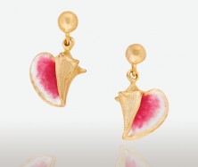 PETER COSTELLO DESIGN  #553  SMALL QUEEN CONCH EARRING