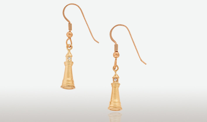 PETER COSTELLO DESIGN  #564  SMALL LIGHTHOUSE EARRINGS